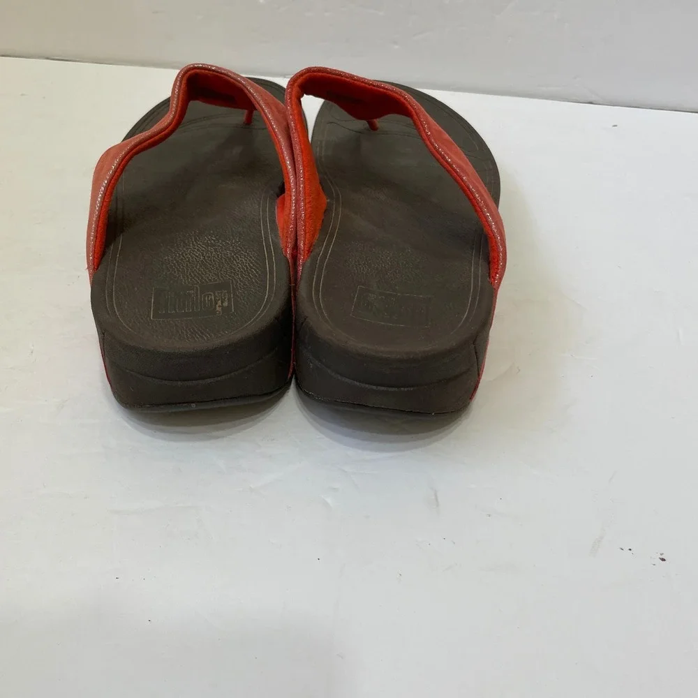 FITFLOP LULU SHIMMERLUX SANDALS IN‎ CORAL